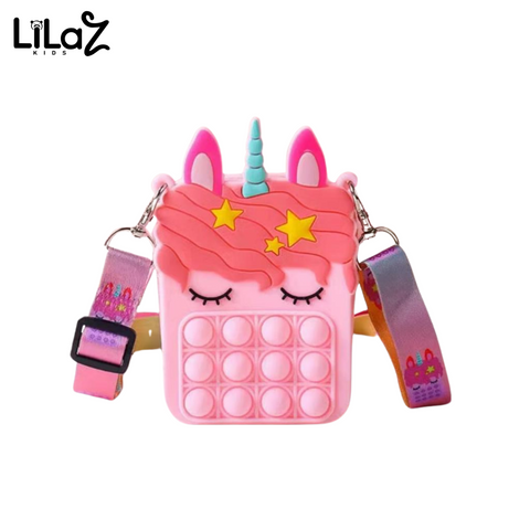Bolsa Pop It Infantil Infantil Silicone - Lilaz Kids