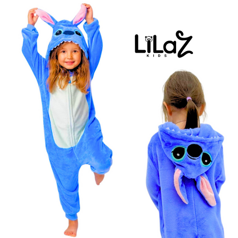 Pijama Macacão Desenho animado Stitch Infantil - Lilaz Kids