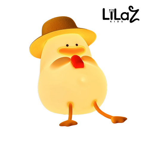 Pato Luz Noturna USB Recarregável - Lilaz Kids