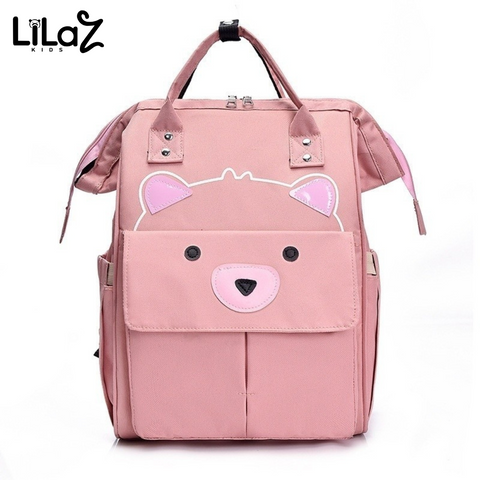 Mochila Bolsa Maternidade Urso - Lilaz Kids