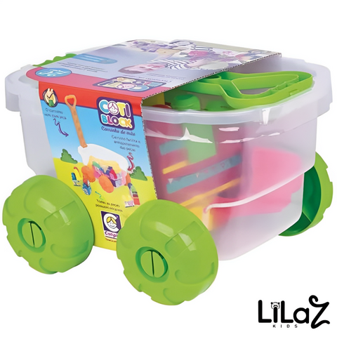 Blocos de Montar Com Carrinho - Lilaz Kids