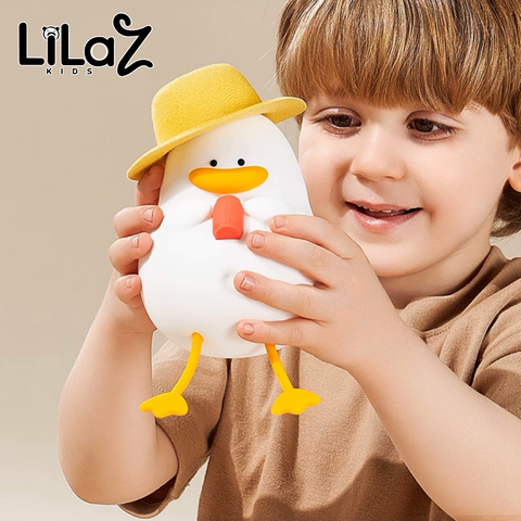 Pato Luz Noturna USB Recarregável - Lilaz Kids