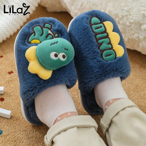 Pantufa Dinossauro Infantil Inverno - Lilaz Kids