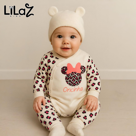 Macacão Bebê Bichinhos + Touca - Lilaz Kids