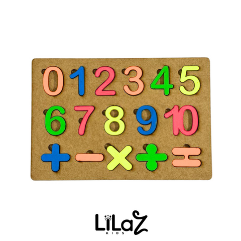 Kit Alfabeto + Numerais + Formas Brinquedos MDF - Lilaz Kids