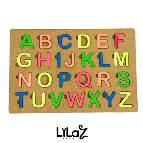 Kit Alfabeto + Numerais + Formas Brinquedos MDF - Lilaz Kids