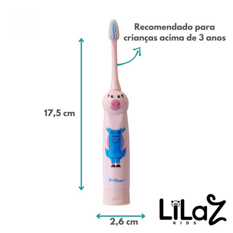Escova De Dente Infantil Elétrica - Lilaz Kids