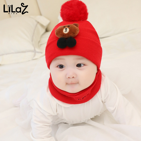 Gorro Com Cachecol Inverno - Lilaz Kids