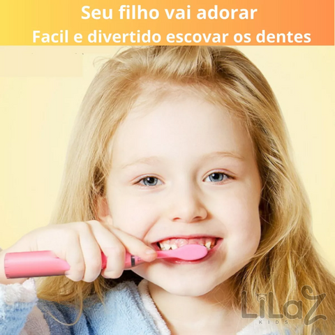 Escova De Dente Elétrica Infantil Recarregavel - Lilaz Kids