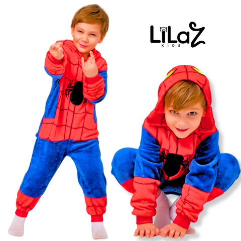 Homem Aranha Pijama Infantil Menino Cosplay - Lilaz Kids