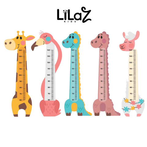Adesivo De Parede Regua Altura De Crescimento Infantil - Lilaz Kids
